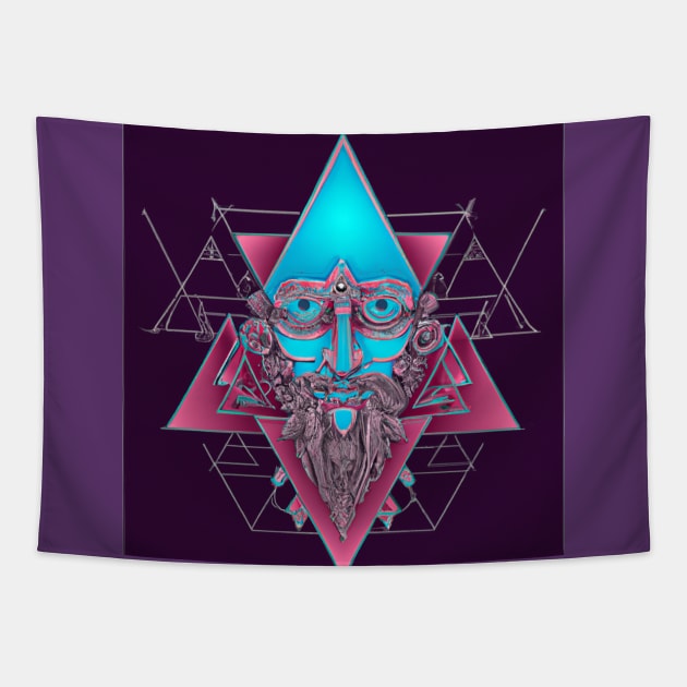 DMT God Head Tapestry by Trip Tank