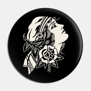 Lady Head Pin