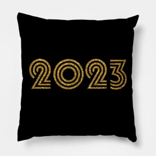 2023 Birth Year Glitter Effect Pillow