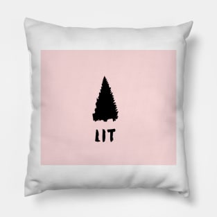 LIT christmas tree - cheeky christmas Pillow