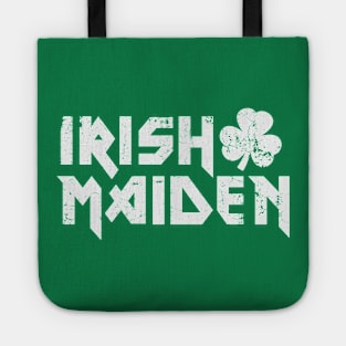 Irish Maiden paddy day cailín rocker metalhead Tote