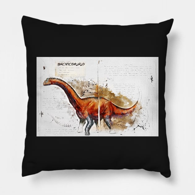 Brontosaurus Pillow by TortillaChief