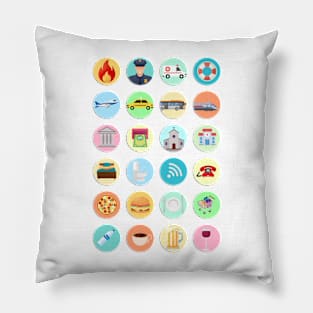 Traveler's Shirt (color version) Pillow