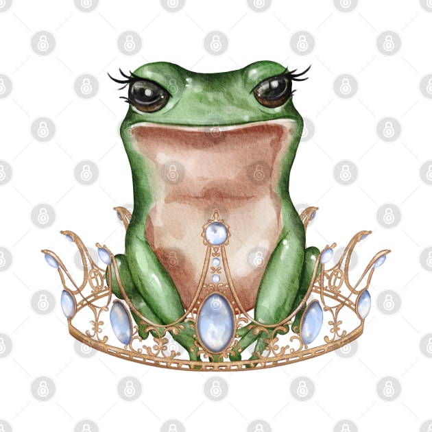 Cute frog with crown by Artishilik