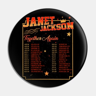 Janet Jackson Vintage Tour Concert Pin