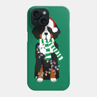 Bernese Mt Dog Christmas Lights Phone Case