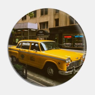 Yellow Cab Midtown Manhattan New York City Pin