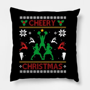 Cheerleading Merry Christmas Pillow