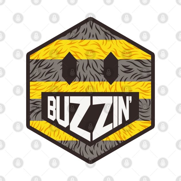 That's BUZZIN'! Mancunian Buzzing hexagon emoji Manchester Bee by jimmy-digital