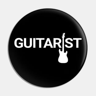 Guitarist Electric Guitar Silhouette Dark Theme Pin