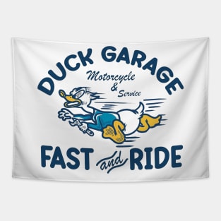 duck garage Tapestry