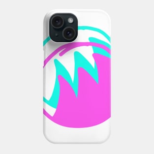 blue pink water waves design Phone Case