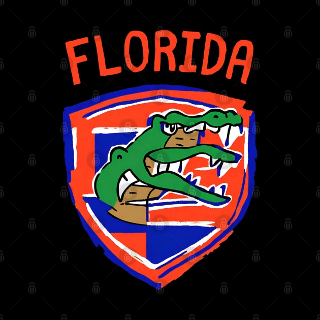 Funny Alligator Florida Football Games American Football Player Brotherhood by DaysuCollege