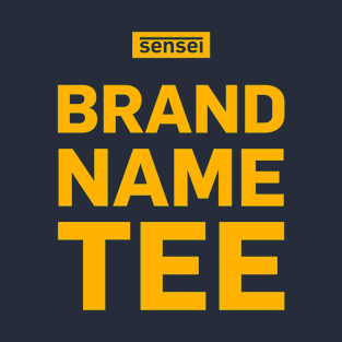 Brand Name Tee – Tee Yellow (Navy) T-Shirt