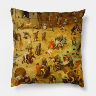 Pieter Bruegel The Elder - Children's Games Pillow