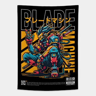 Blade Machine Robot Tapestry