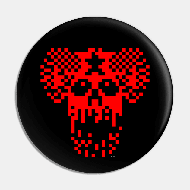 Jet Set Willy Hades Guardian Red - ZX Spectrum 8 Bit Legend Pin by Out of Memory