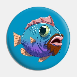 Beard Fish Pin