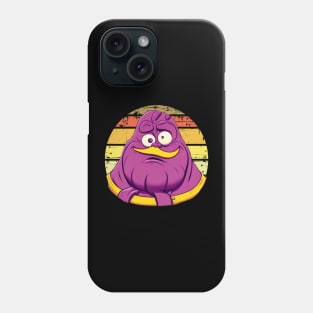 grimace funny face retro style Phone Case