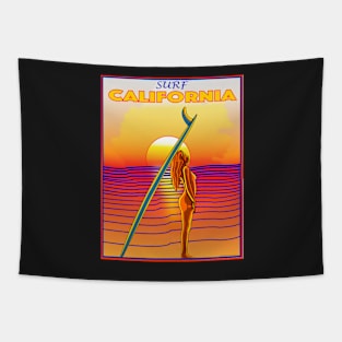 SURF CALIFORNIA PACIFIC COAST Tapestry