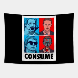 PUT ON THE GLASSES - THEY LIVE + ZUCKERBERG Tapestry