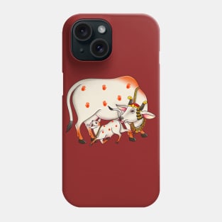 Pichwai folk art cow Phone Case