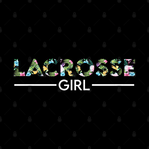 Lacrosse girl floral design. Perfect present for mom dad friend him or her - Lacrosse - Phone Case