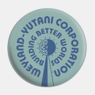 WY Retro Circles (blue) Pin