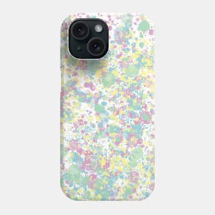 Pale multicolor splat design Phone Case