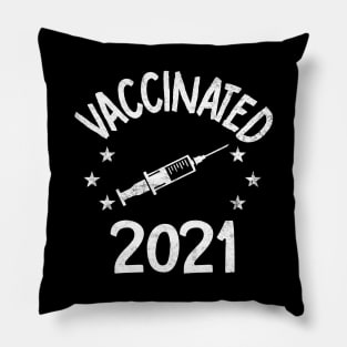 Vaccinated TShirt 2021 Vaccinated Pillow