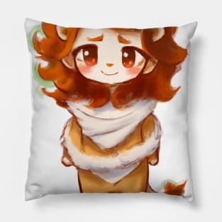 Cute Lion Drawing Pillow