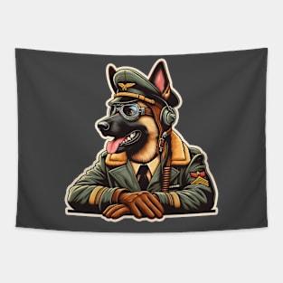 Belgian Malinois Pilot Tapestry