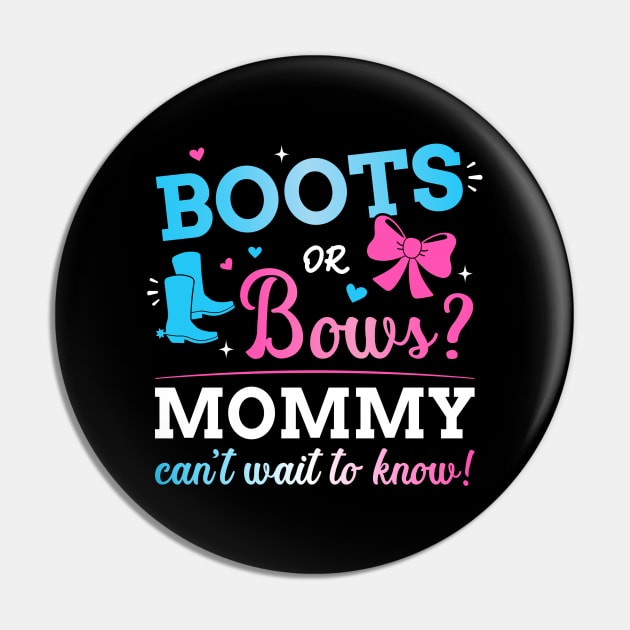 Gender reveal boots or bows mommy matching baby party Pin by Designzz