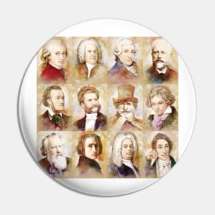 Composers: Mozart, Bach, Beethoven and more Pin