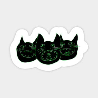 Evil cats Magnet