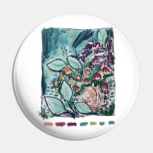 Abstract Floral Pin