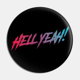 Hell Yeah! typography design Pin