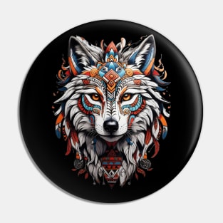 Tribal Wolf 1 Pin