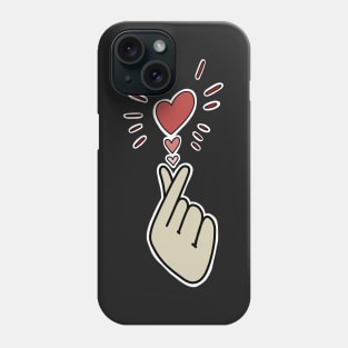 Finger Heart Kpop Songalag Hateu Phone Case
