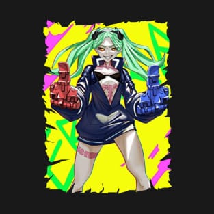 GUN REBECCA FRIEND ANIME MERCHANDISE T-Shirt