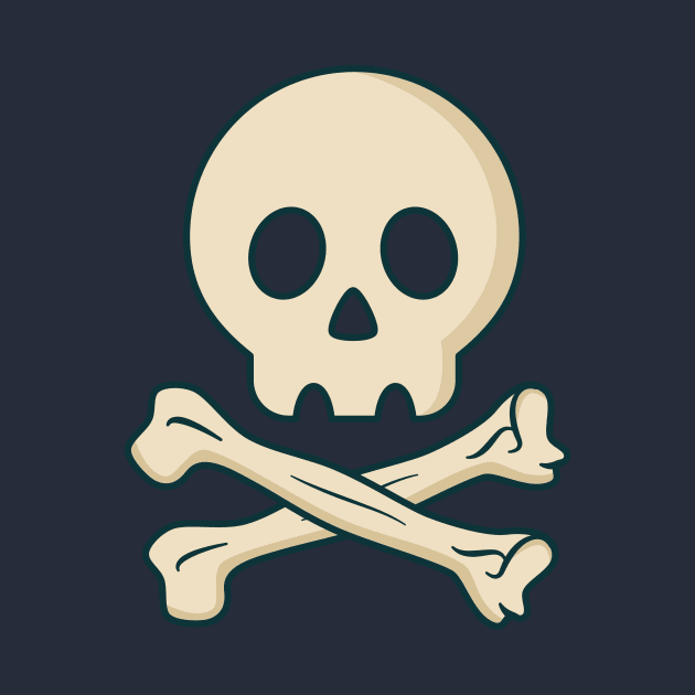 Cool Pirate Skull T-Shirt by happinessinatee