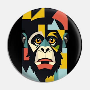 Portrait of Monkey Pin