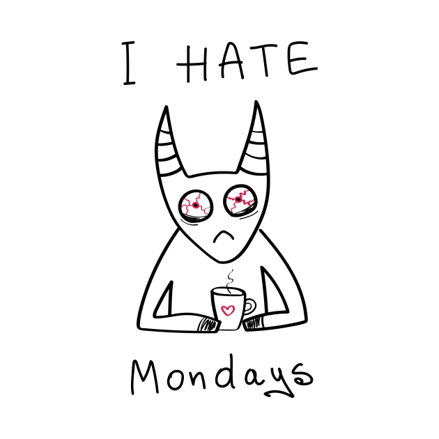 I hate Mondays - white ($ for SilverCord-VR) by droganaida