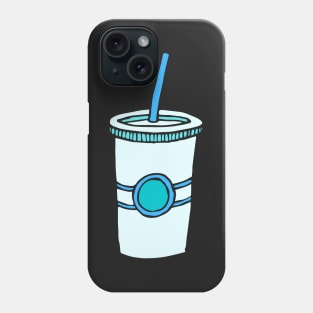 Blue Iced Coffee Cup Phone Case