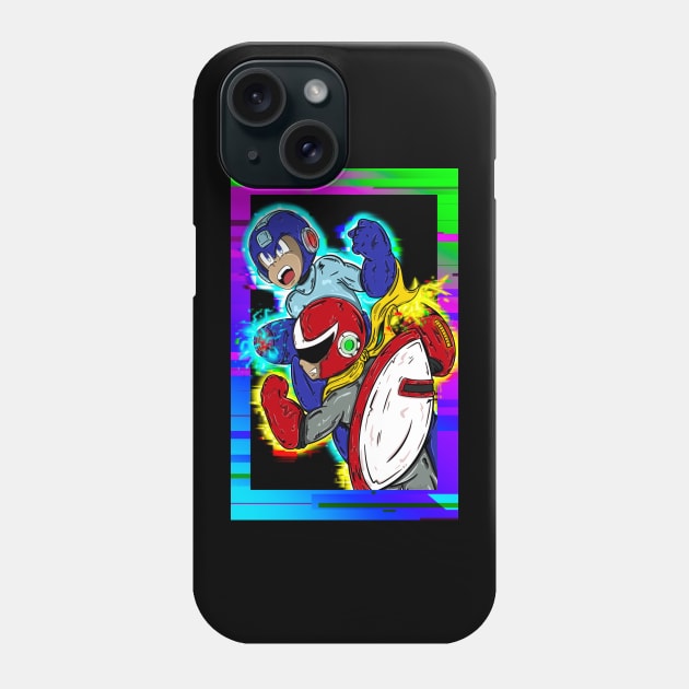 Rockman and Protoman Phone Case by Dom Café