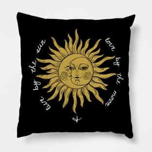 Live by the sun, love by the moon: astrology Pillow