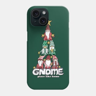 Gnome Place Like Home- Xmas Phone Case