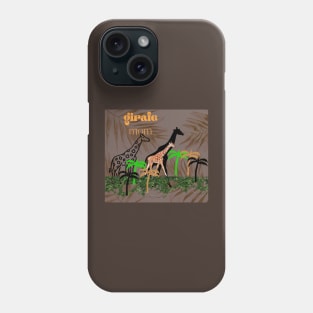 giraffe mom t shirt design Phone Case