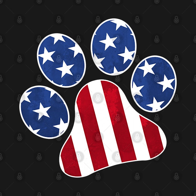 ANIMAL PAW USA FLAG by missalona