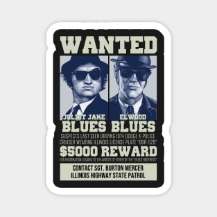 Wanted - The Blues Brothers Magnet